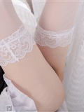 SSA丝社 NO.025 琪琪 甜美风女仆白色长筒丝袜(97)